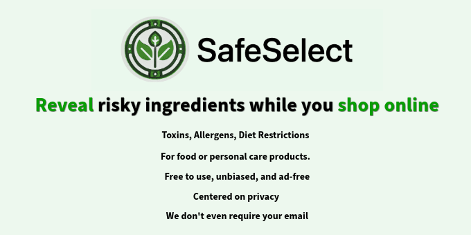 Image for SafeSelect - Simple Safe Shopping. Keep toxic products out of your home