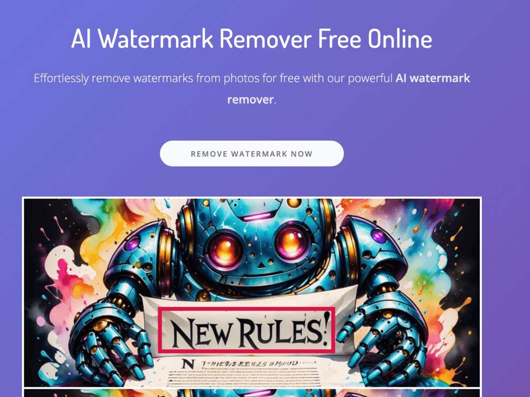 Image for AI Watermark Remover Online for Free