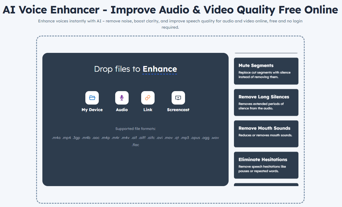 AI Voice Enhancer Free