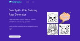 Image for Colorify AI - Free AI Coloring Page generator