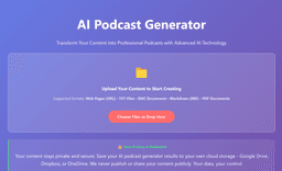 Image for AI Podcast Generator