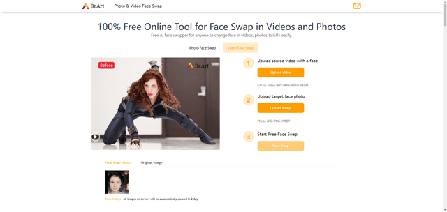 BeArt AI Video Face Swap Image of BeArt AI Video Face Swap