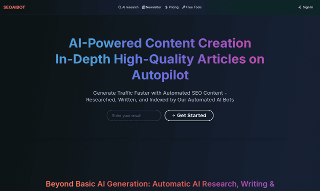 SEO AI Bot Image of SEO AI Bot