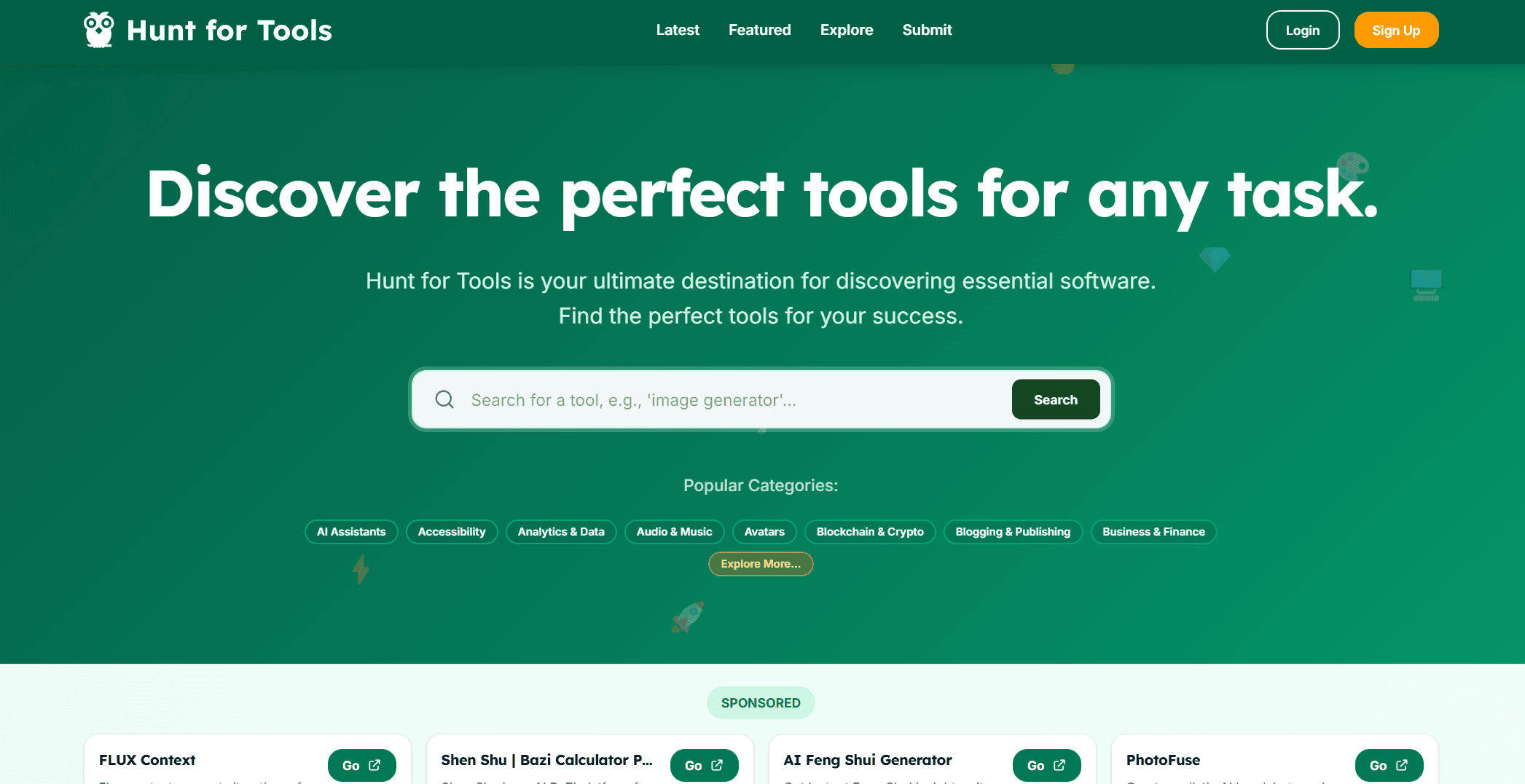 Image for Hunt for Tools