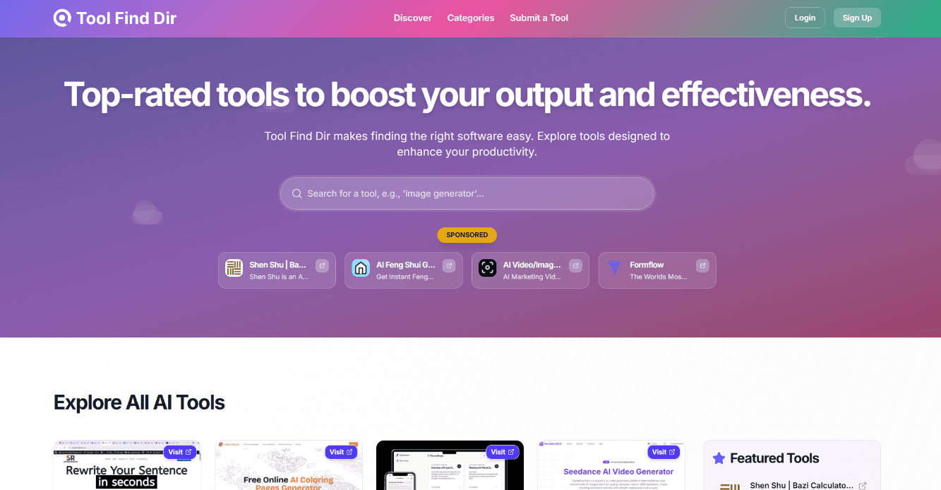 Image for Tool Find Dir