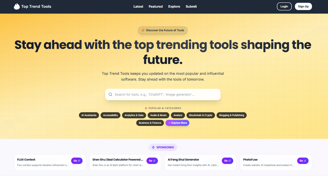 Image for Top Trend Tools
