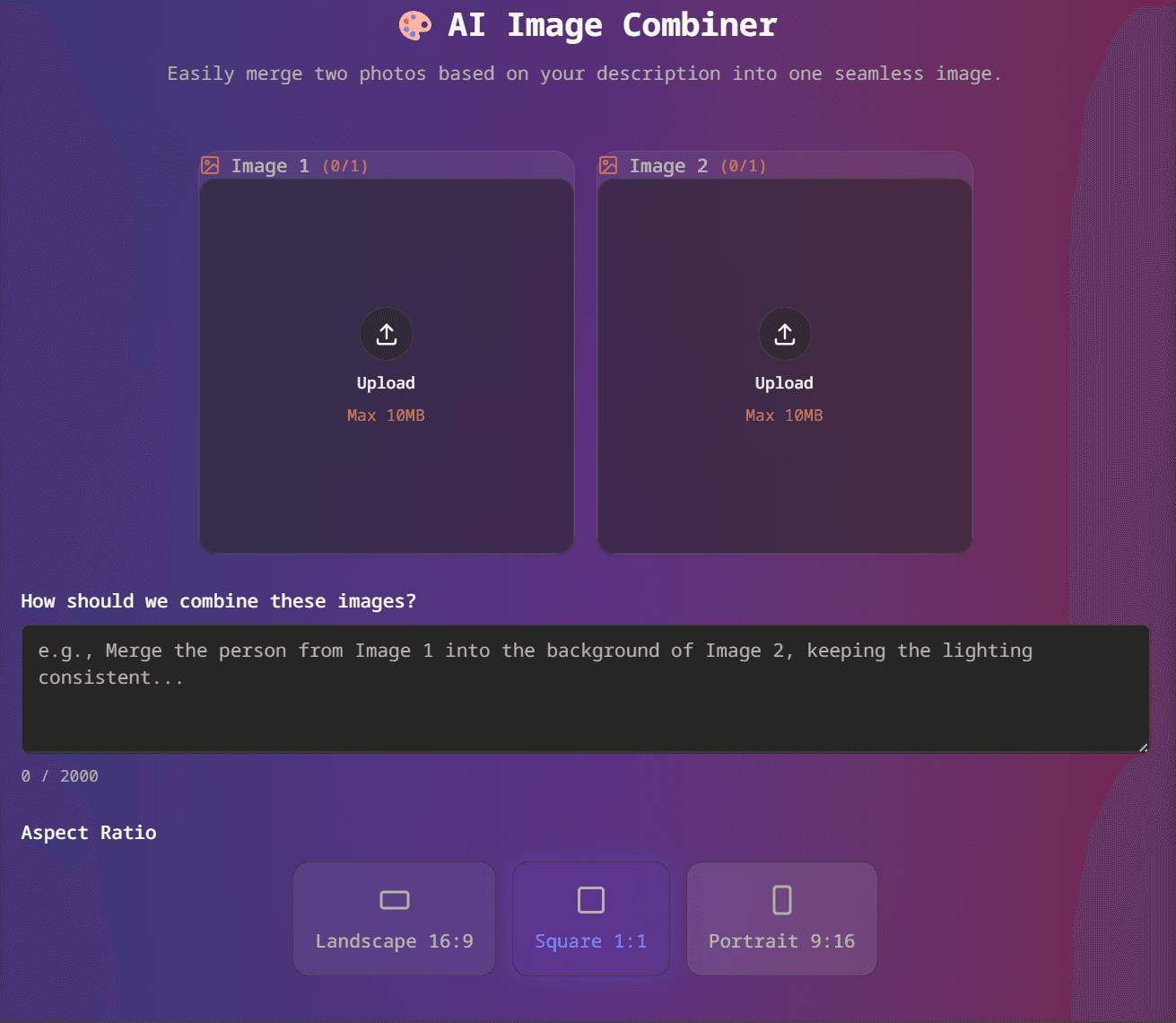 Image for Ai Picture Combiner