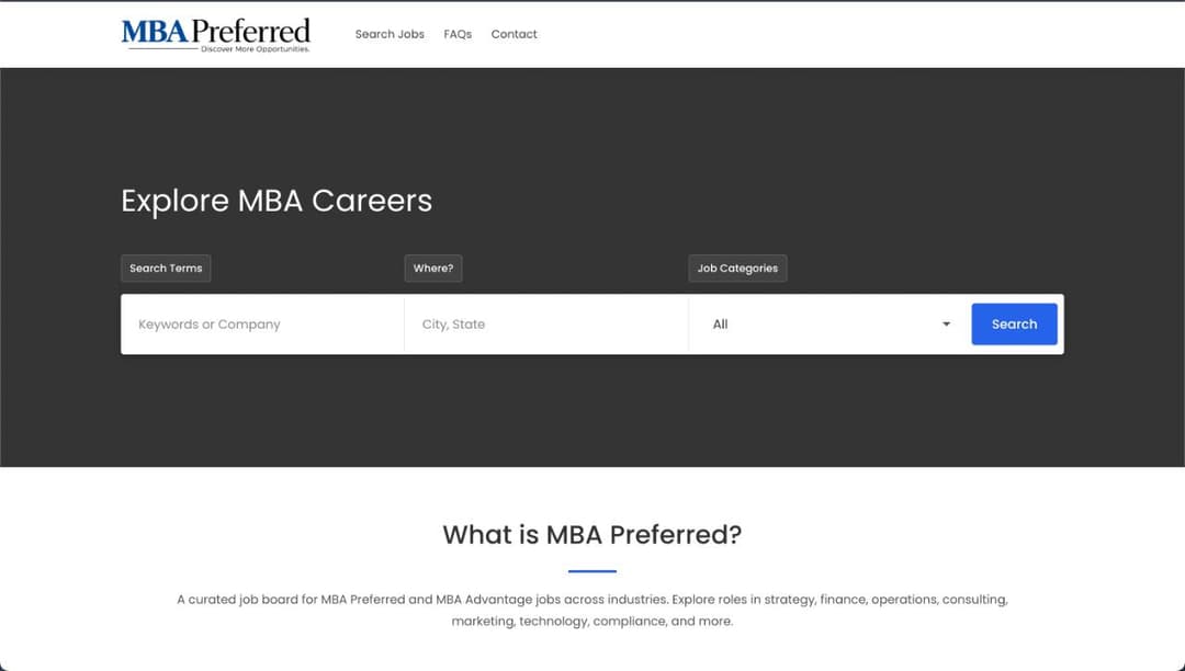 MBA Preferred