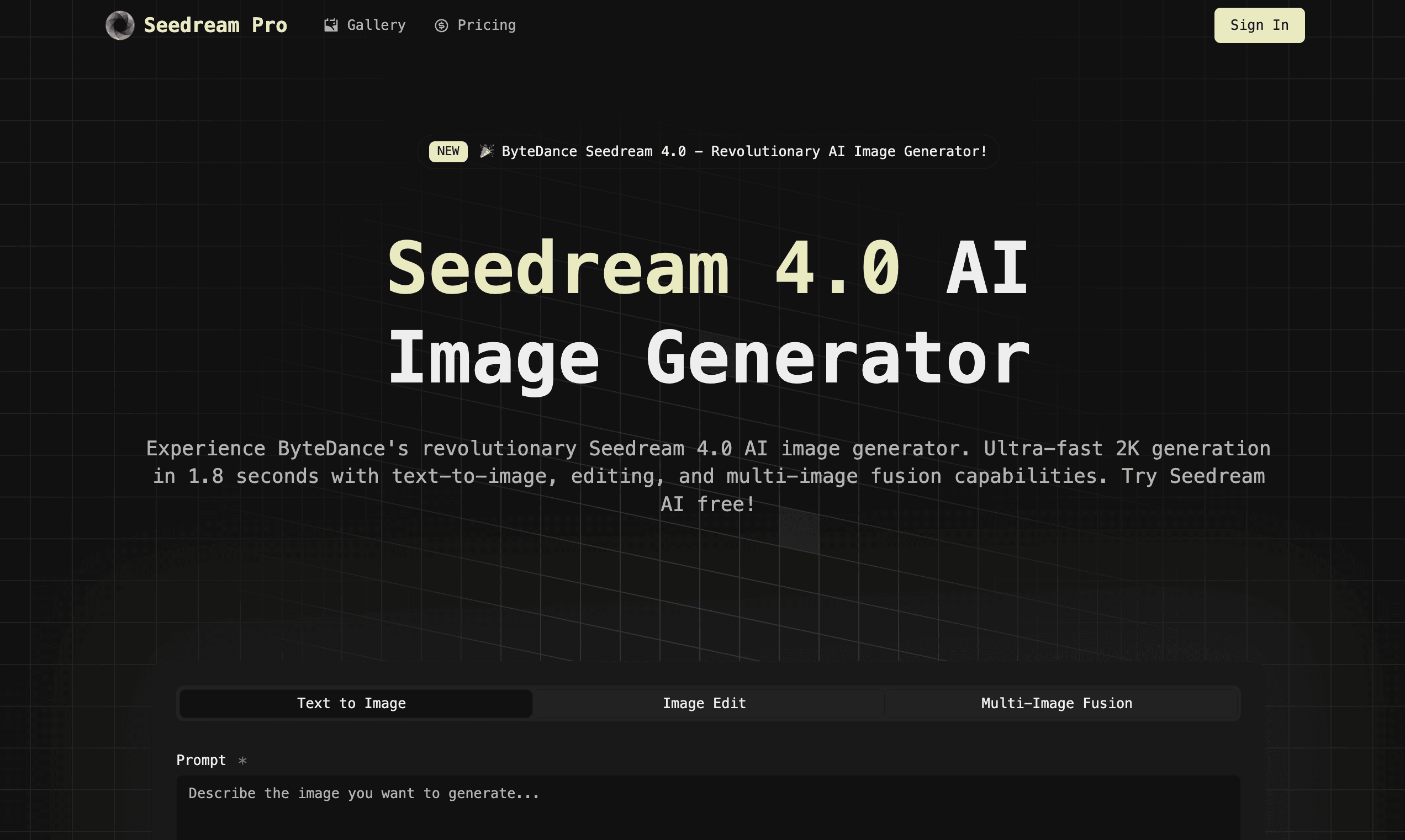 Seedream Pro - AI Image Generator by ByteDance