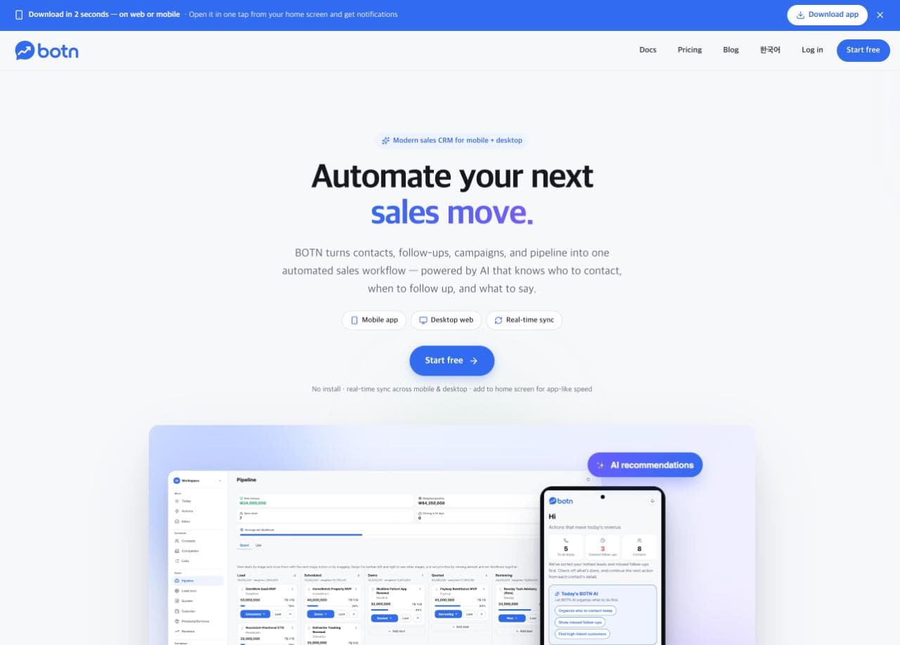 Botn - Modern Sales OS