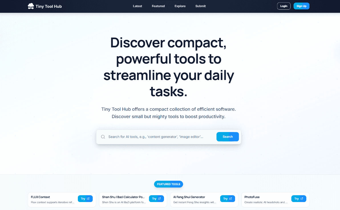 Image for Tiny Tool Hub