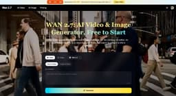 Image for wan 2.7 ai video generator