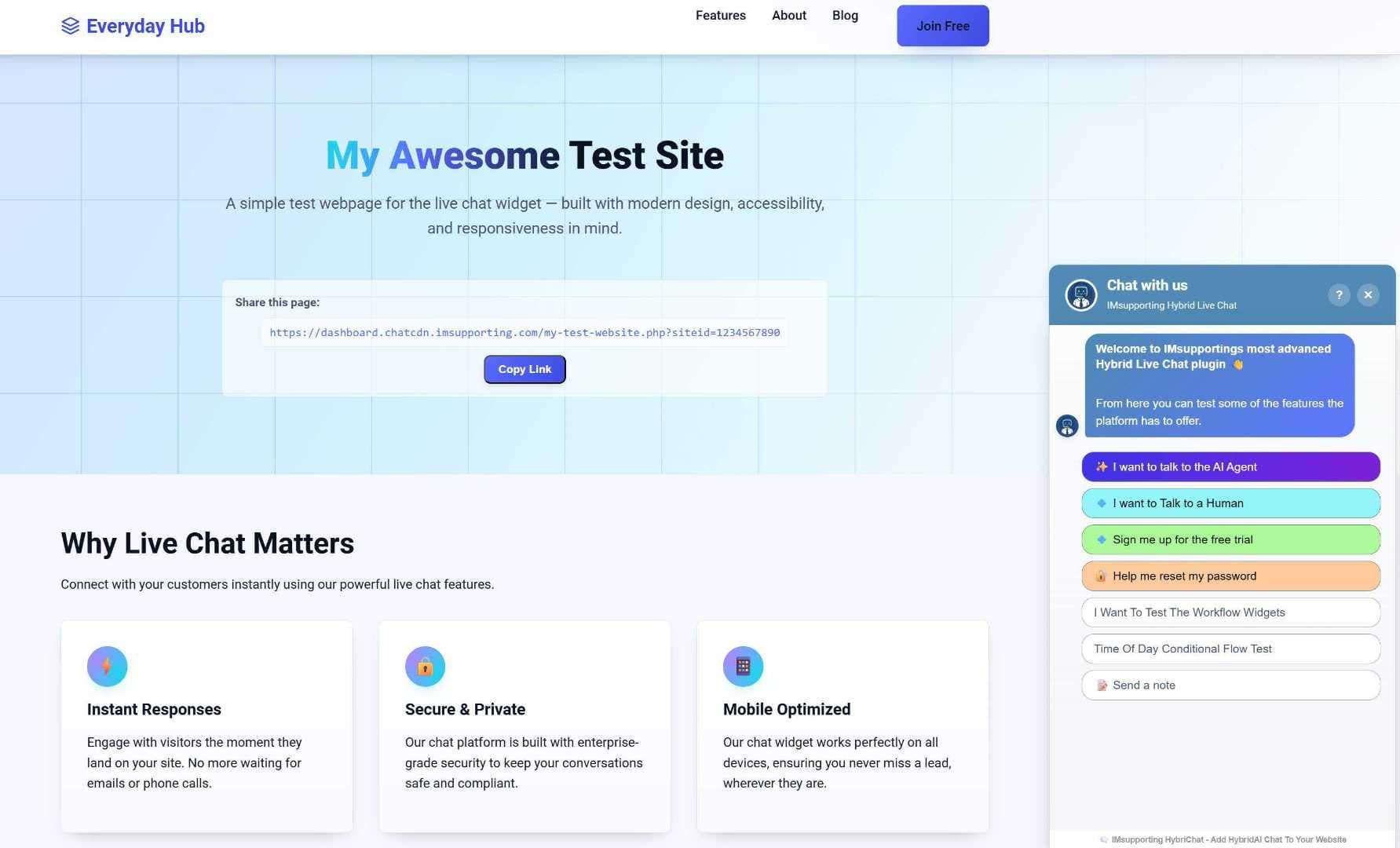 Image for IMsupporting Hybrid Live Chat