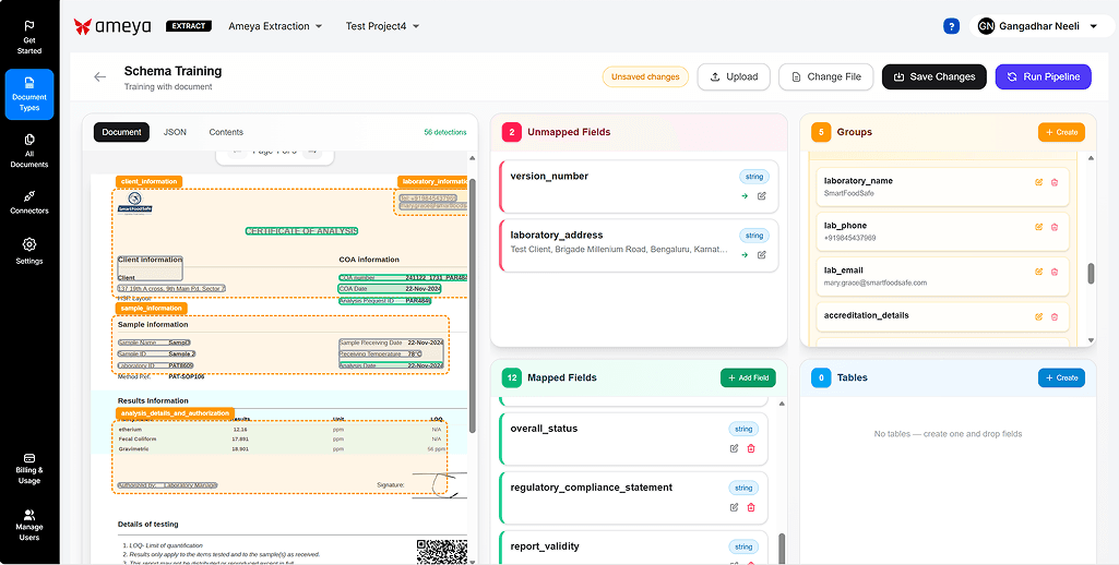 Ameya AI - Enterprise Document Intelligence Platform
