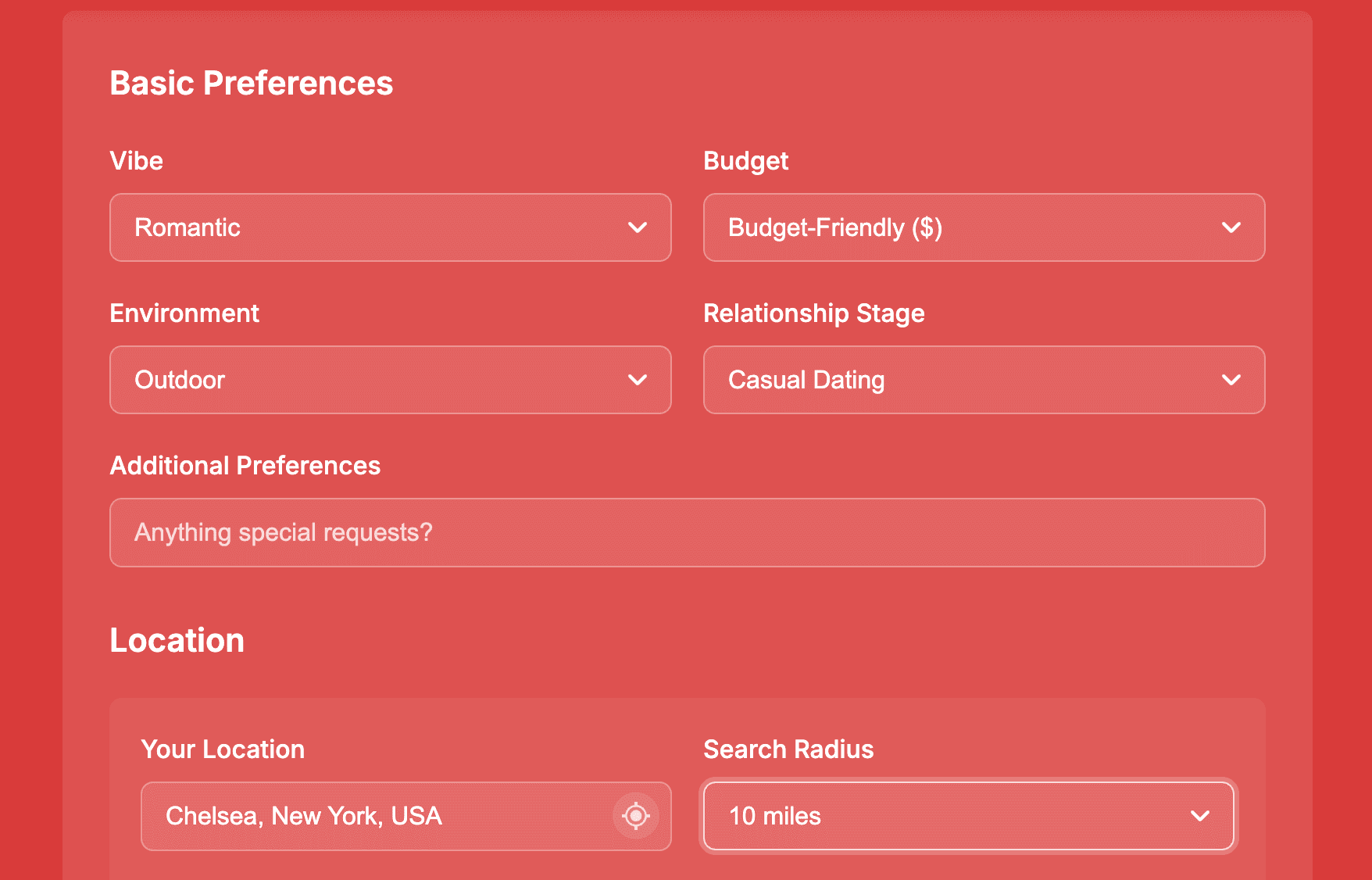 Image for Date Idea Generator