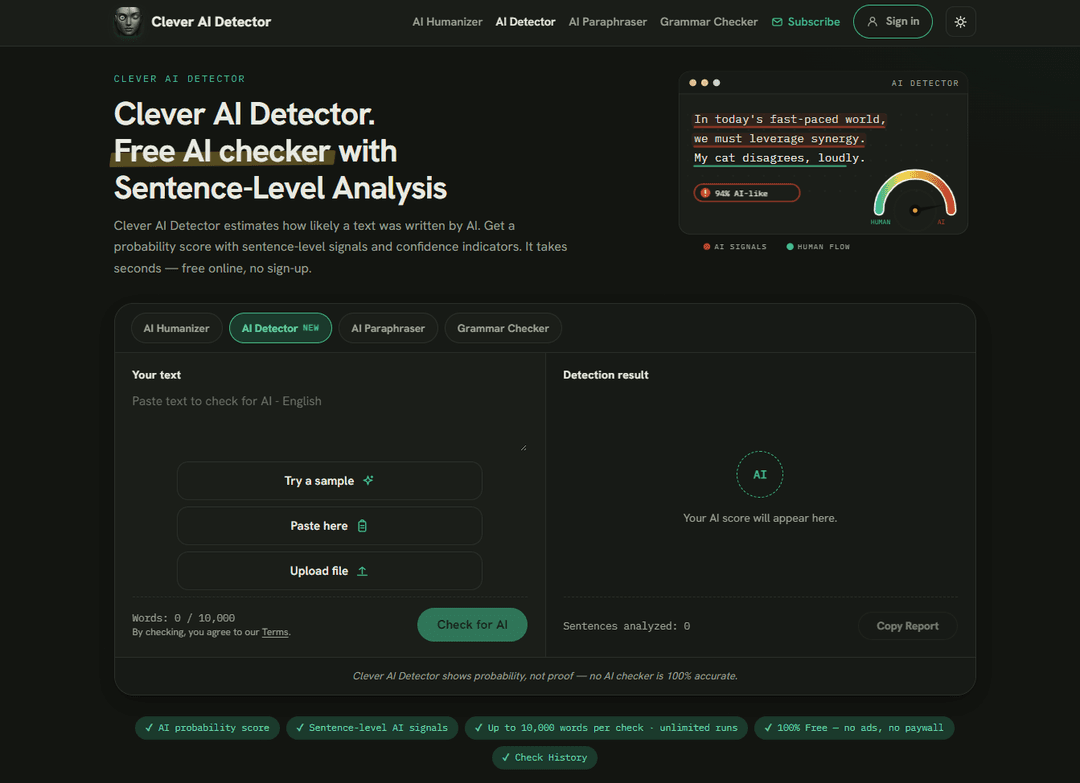 Clever AI Detector